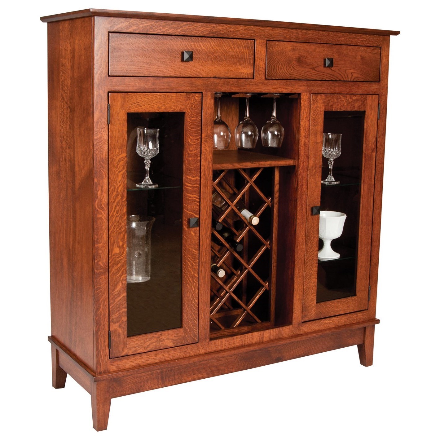 China cabinet with wine clearance glass storage